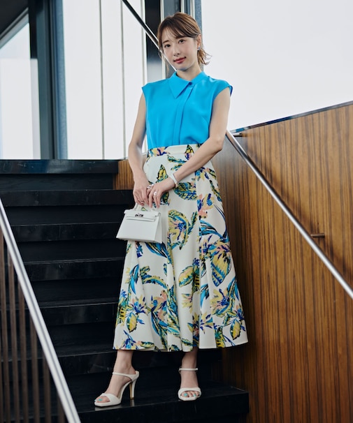 ［冨張愛コラボ］アートリーフマーメイドスカート