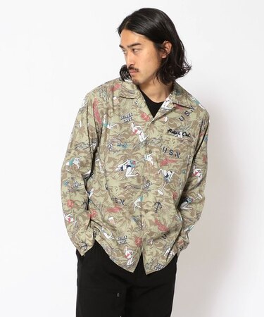 総柄シャツ リーブ デイズ／LEAVE DAYS SHIRT