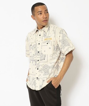 バンダナ デニム シャツ／BANDANA DENIM SHIRT／タイプブルー