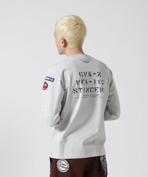 ネイバル パッチ ロングスリーブ Tシャツ／NAVAL PATCH LONG SLEEVE T-SHIRT