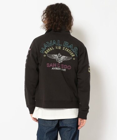 ネオン カラー ネイバル スタンド ジップ スウェット／NEON COLOR NAVAL STAND ZIP