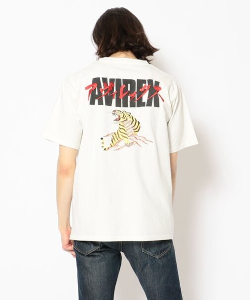 ヘビーオンス EMB Tシャツ アヴィレックス／HEAVY OZ EMBROIDERY T-SHIRT AVIREX