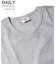 《DAILY》RIB L／S V-NECK T-SHIRT／リブ 長袖 ブイネック Tシャツ  デイリーウェア