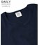 《DAILY》RIB L／S V-NECK T-SHIRT／リブ 長袖 ブイネック Tシャツ  デイリーウェア