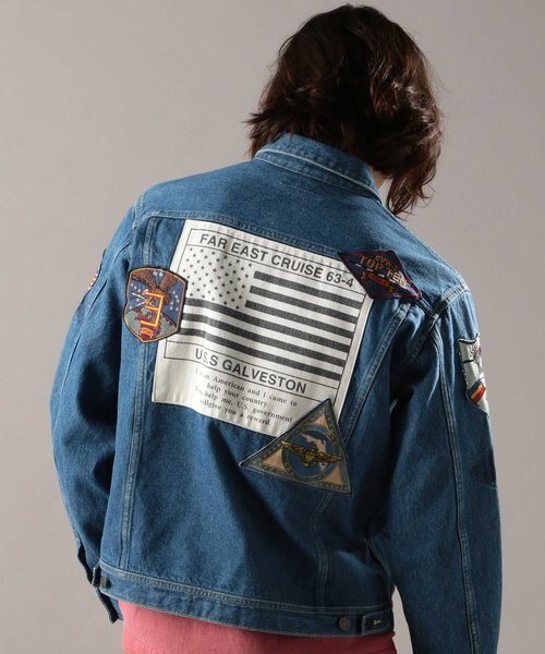 トップガン デニムジャケット／TOP GUN DENIM JACKET／TYPE BLUE
