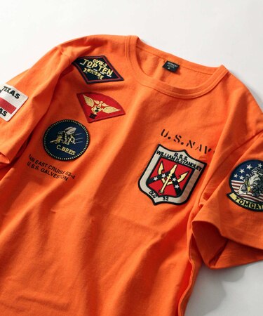 ユニセックス　トップガン ワッペン Tシャツ／TOP GUN WAPPEN T-SHIRT