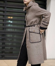 ウールモッサ ロングコート／WOOL MOSSA LONG COAT