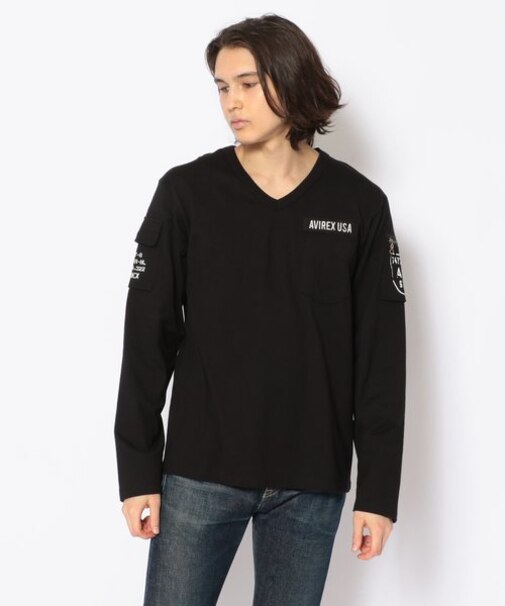ファティーグ  Vネック Tシャツ ／FATIGUE V-NECK T-SHIRT