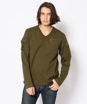 ファティーグ  Vネック Tシャツ ／FATIGUE V-NECK T-SHIRT
