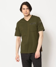 ファティーグ Vネック Tシャツ／SS FATIGUE V-NECK T-SHIRT／アヴィレックス／AVIREX