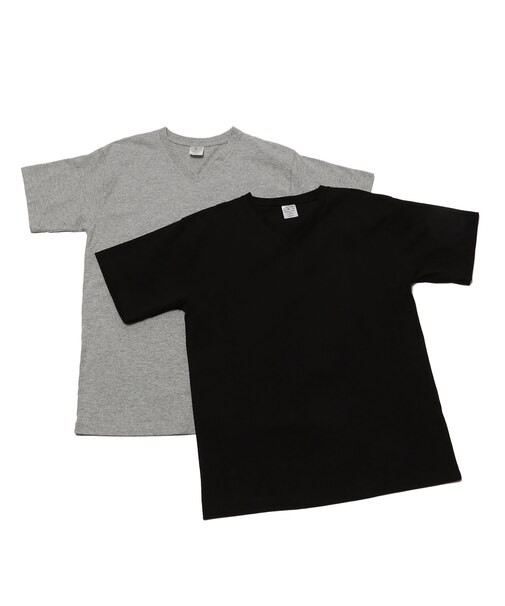 《DAILY／デイリー》DAILY 2-PACK V NECK TEE／デイリー2パック Vネック半袖Tシャツ