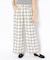 ウールチェック ワイドパンツ／WOOL CHECK WIDE PANT