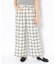 ウールチェック ワイドパンツ／WOOL CHECK WIDE PANT
