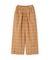 ウールチェック ワイドパンツ／WOOL CHECK WIDE PANT