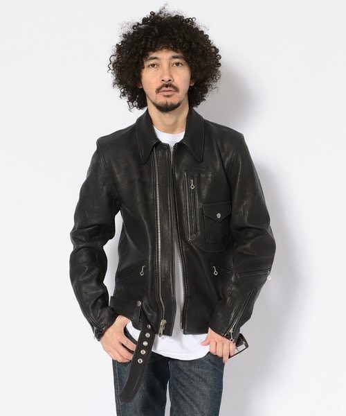 D-ポケ レザージャケット／D-POCKET DEER LEATHER JACKET