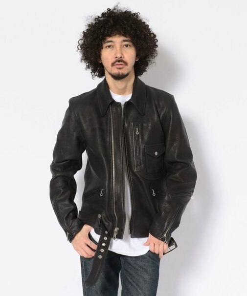 D-ポケ レザージャケット／D-POCKET DEER LEATHER JACKET