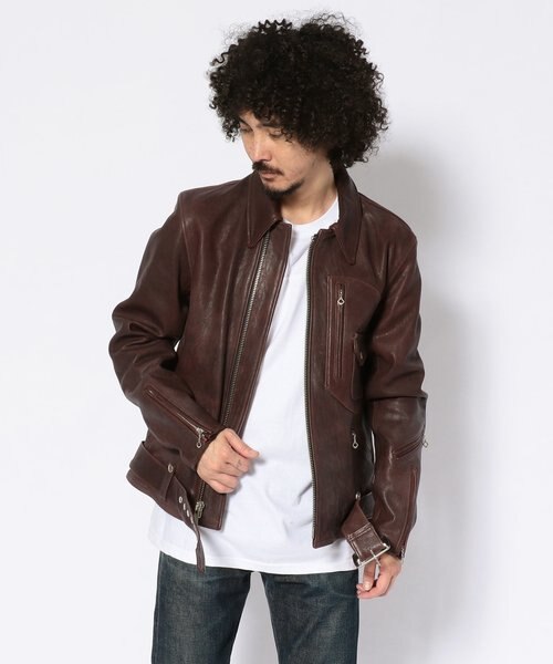 D-ポケ レザージャケット／D-POCKET DEER LEATHER JACKET