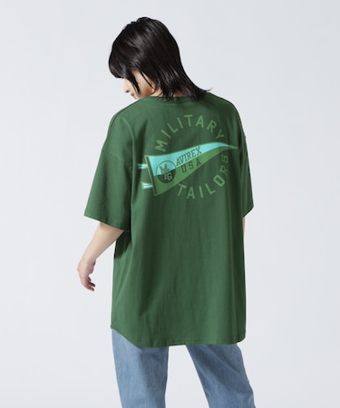 ≪WEB&DEPOT限定≫PENNANT PRINT TUNIC ONEPIECE／ ペナントプリントチュニックワンピース