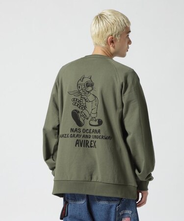 《TYPE BLUE》クルースウェット トムキャット2／CREW SWEAT TOMCAT-2