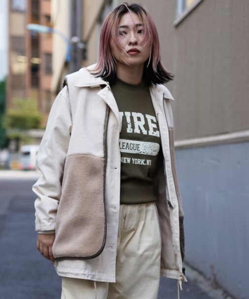 MULTI DECK JACKET WITH BOA VEST／ マルチデッキジャケットウィズボアベスト