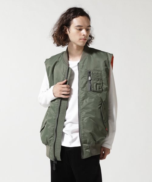 WEB&DEPOT限定》MA-1 ベスト／MA-1 VEST｜アヴィレックスの通販｜&mall