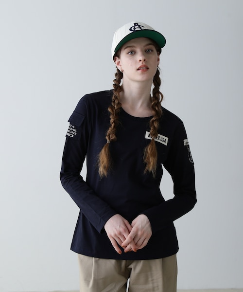 BI-COLOR FLEECE LINED DRESS｜アヴィレックスの通販｜&mall（アンド