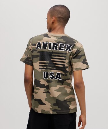 《WEB&DEPOT限定》S／S CREW NECK T STAR SPANGLED BANNER／クルーネック Tシャツ 星条旗