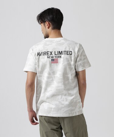 《WEB&DEPOT限定》SHORT SLEEVE CREW NECK T-SHIRT 'AVIREX LIMITED NY'