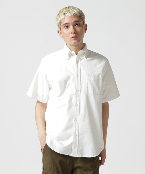 《DAILY／デイリー》BASIC OXFORD S／S B.D. SHIRT／半袖オックスフォードシャツ／AVIREX／アヴィレック
