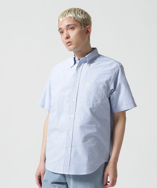 《DAILY／デイリー》BASIC OXFORD S／S B.D. SHIRT／半袖オックスフォードシャツ／AVIREX／アヴィレック