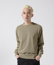 《DAILY／デイリー》FADE WASH CREW NECK SWEAT ／ フェード ウォッシュ クルーネック スウェット