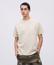 《DAILY／デイリー》SHORTSLEEVE FADE WASH POCKET T-SHIRT ／ 半袖 フェイドウォッシュ ポケット