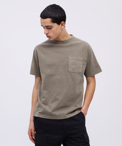 《DAILY／デイリー》SHORTSLEEVE FADE WASH POCKET T-SHIRT ／ 半袖 フェイドウォッシュ ポケット