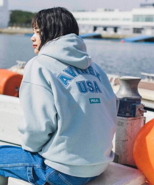 ≪MILKFED.×AVIREX≫PULL OVER PARKA／ プルオーバーパーカー