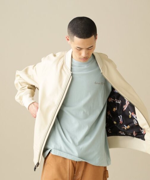 《WEB＆DEPOT限定》LEATHER TYPE MA-1 LINING PIN UP ／ レザー ピンナップ