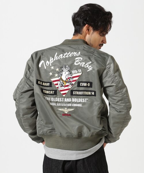 WEB&DEPOT限定》LIGHT MA-1 TOPHATTERS／AVIREX／アビレックス