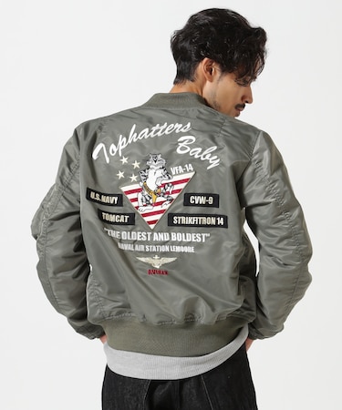 《WEB&DEPOT限定》LIGHT MA-1 TOPHATTERS／AVIREX／アビレックス