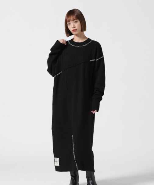HAND STITCH KNIT ONEPIECE／ ハンドステッチ ニットワンピース