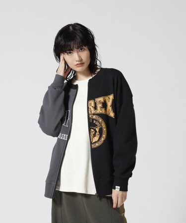 HARF GRAPHIC ZIP CARDIGAN／ ハーフグラフィックシップカーディガン