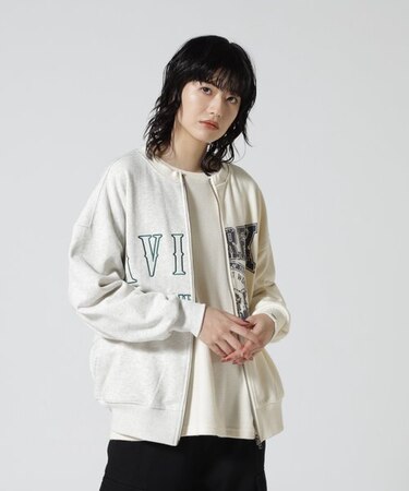 HARF GRAPHIC ZIP CARDIGAN／ ハーフグラフィックシップカーディガン