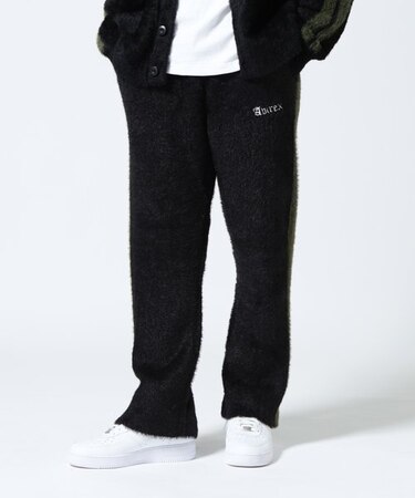 《WEB&DEPOT限定》LINED SHAGGY PANTS ／ ライン シャギー パンツ