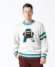 《WEB&DEPOT限定》COLLEGE LINE KNIT ／ カレッジ ライン ニット