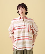 YARN-DYED MULTI BORDER SHIRT／ ヤーンダイ マルチボーダーシャツ