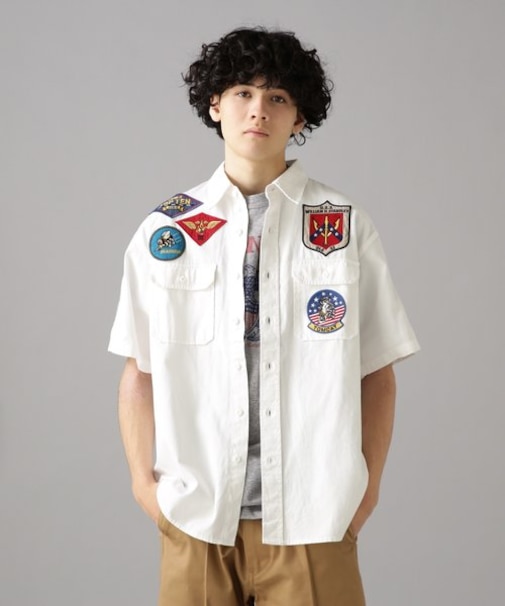 TOPGUN SHIRT SLEEVE SHIRT / トップガン 半袖 シャツ