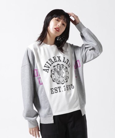 REMAKE LIKE SWEAT TOPS／ リメイクライク スウェットトップス