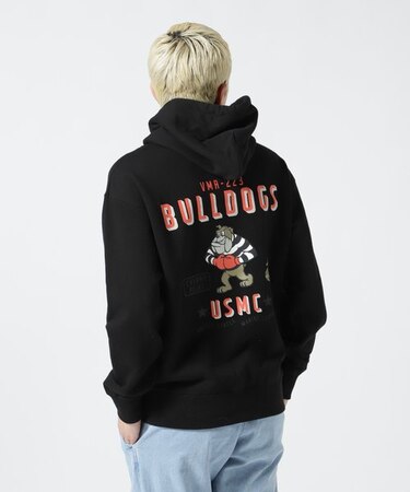 《直営店限定》BULLDOG PULL OVER PARKA ／ ブルドッグ プルオーバー パーカー