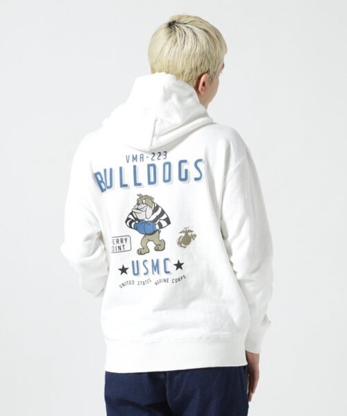《直営店限定》BULLDOG PULL OVER PARKA ／ ブルドッグ プルオーバー パーカー
