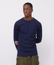 《DAILY／デイリー》THERMAL L／S CREW NECK T-SHIRT／サーマル 長袖 クルーネック Tシャツ
