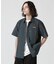 《直営店限定》SHORTSLEEVE STRIPE WORK SHIRT ／ ストライプ ワークシャツ