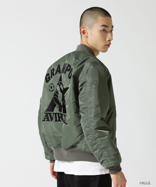 AVIREX MA-1ジャケット 名古屋GRAMPUS GRAMPUS × AVIREX》MA-1 GRAMPUS-KUN｜アヴィレックスの通販｜&mall